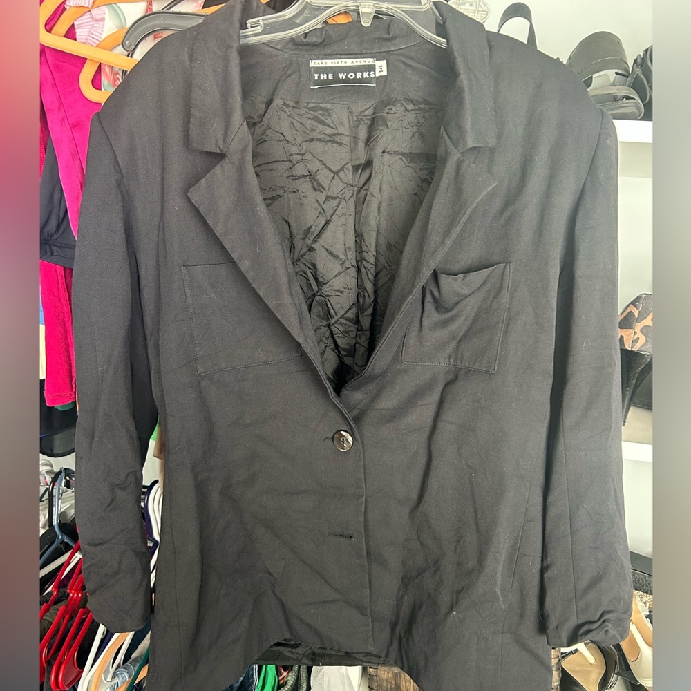 Saks Fifth Avenue Black Women's Blazer